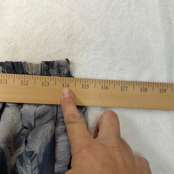 Candy Couture Strapless Blouse Womens Size XL Gray Chiffon Fairy Goth Whisigoth - Picture 7 of 8